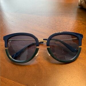 Tori Burch Blue and Green Sunglasses